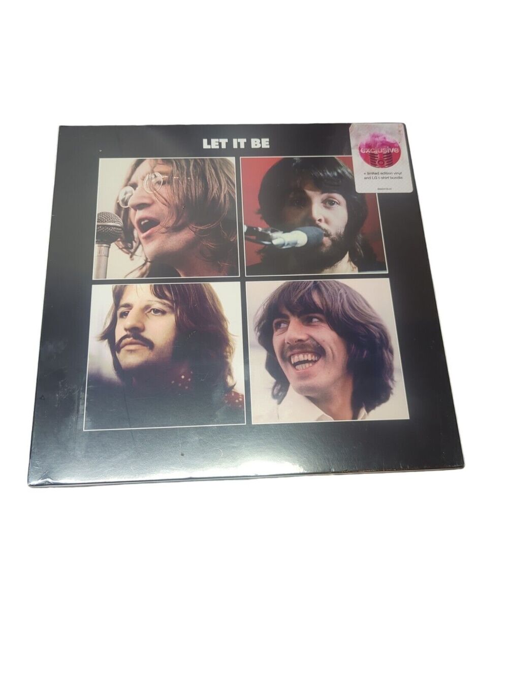 The Beatles NEW Set Of 12” Vinyl LP 1970 & T-Shirt L Gray 2021 Let It Be Sealed